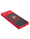 Wholesale Bizon Case Hybrid Ring Google Pixel 7A smoky with a red frame - BIZ2433 - {ean13} - Hurt