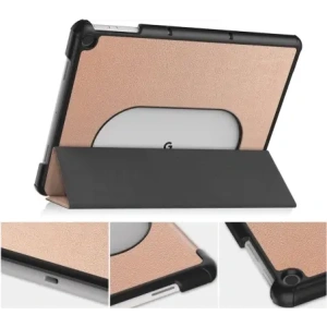 Hurtownia GSM - Etui Bizon Case Tab Croc do Google Pixel Tablet růžovo-zlaté - BIZ2436 - {ean13} - Hurt