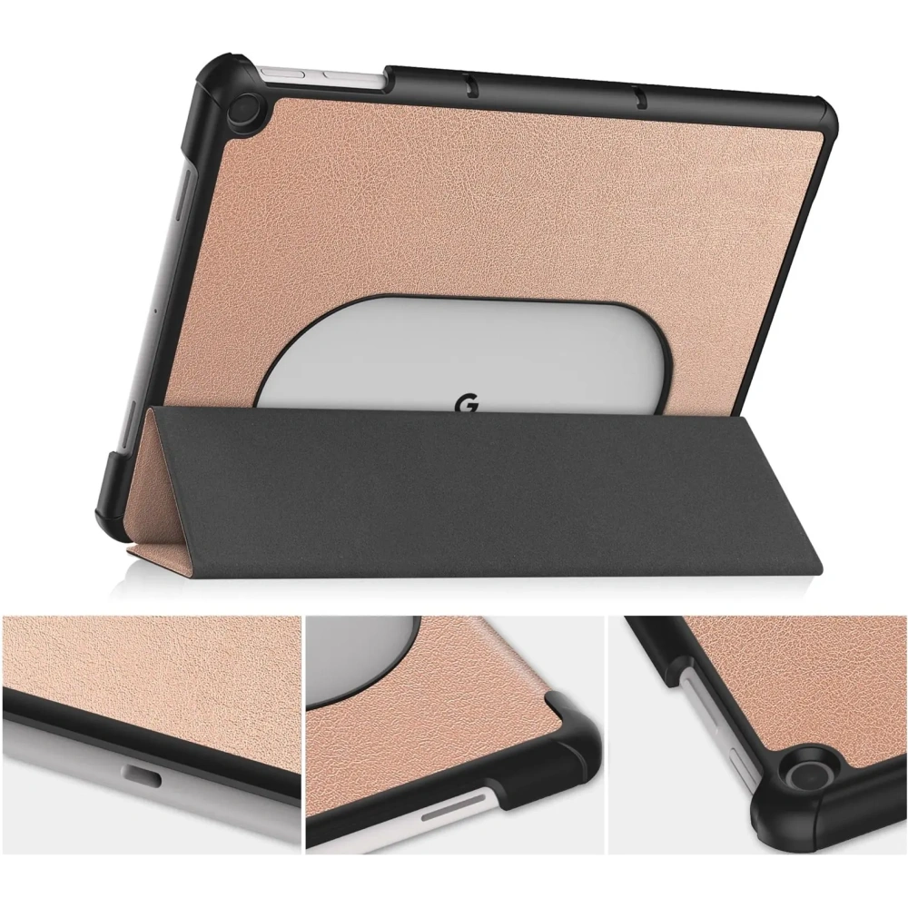 Hurtownia GSM - Etui Bizon Case Tab Croc do Google Pixel Tablet růžovo-zlaté - BIZ2436 - {ean13} - Hurt