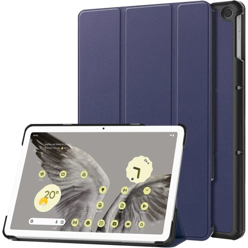 Etui Bizon Case Tab Croc do Google Pixel Tablet granatowe