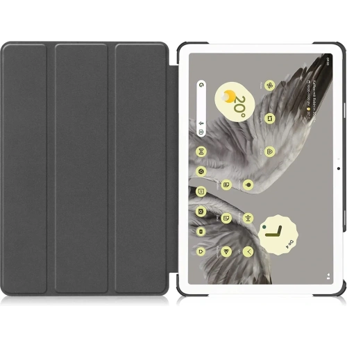 Etui Bizon Case Tab Croc do Google Pixel Tablet czerwone