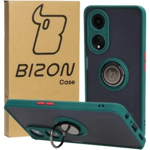 Wholesale Bizon Case Hybrid Ring Oppo A98 5G smoky with a dark green frame - BIZ2443 - {ean13} - Hurt