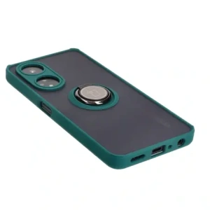 Wholesale Bizon Case Hybrid Ring Oppo A98 5G smoky with a dark green frame - BIZ2443 - {ean13} - Hurt