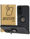 Bizon Case Hybrid Ring Oppo A98 5G smoky with a black frame