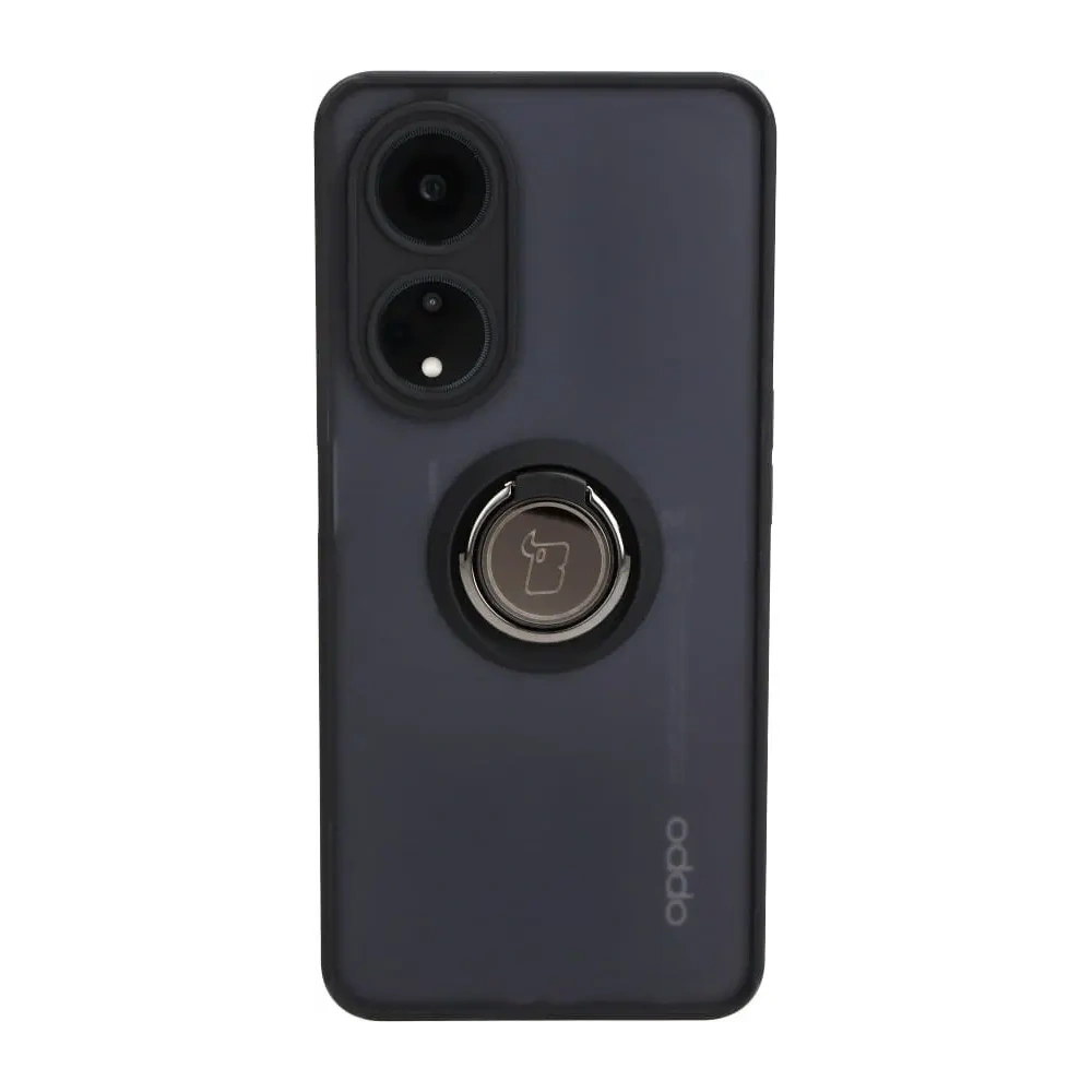 Wholesale Bizon Case Hybrid Ring Oppo A98 5G smoky with a black frame - BIZ2444 - {ean13} - Hurt