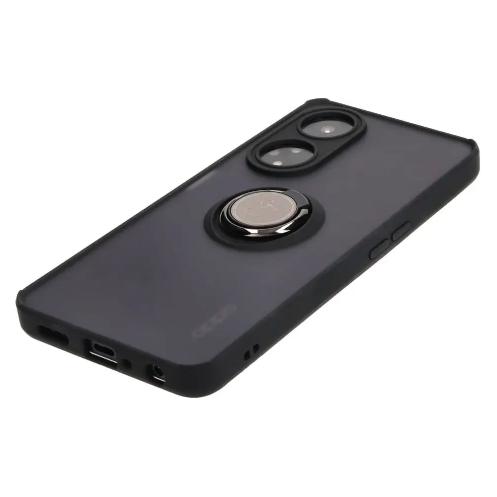Wholesale Bizon Case Hybrid Ring Oppo A98 5G smoky with a black frame - BIZ2444 - {ean13} - Hurt