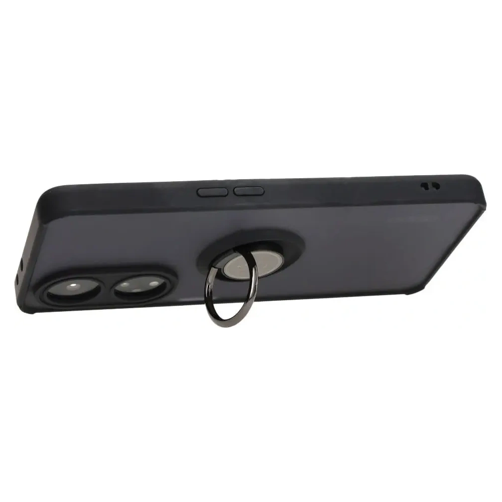 Wholesale Bizon Case Hybrid Ring Oppo A98 5G smoky with a black frame - BIZ2444 - {ean13} - Hurt