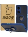 Bizon Case Hybrid Ring Oppo A98 5G smoky with a navy blue frame