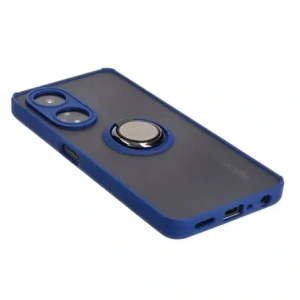 Wholesale Bizon Case Hybrid Ring Oppo A98 5G smoky with a navy blue frame - BIZ2445 - {ean13} - Hurt
