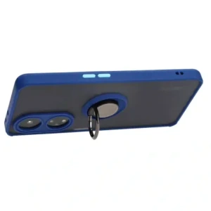 Wholesale Bizon Case Hybrid Ring Oppo A98 5G smoky with a navy blue frame - BIZ2445 - {ean13} - Hurt