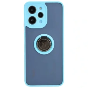 Hurtownia GSM - Bizon Case Hybrid Ring Xiaomi Redmi 12 füstös szürke világoskék kerettel - BIZ2448 - {ean13} - Hurt