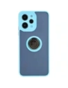 Wholesale Bizon Case Hybrid Ring Xiaomi Redmi 12 smoky with a light blue frame - BIZ2448 - {ean13} - Hurt