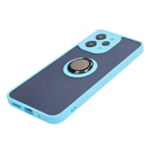 Hurtownia GSM - Bizon Case Hybrid Ring Xiaomi Redmi 12 rauchig mit einem hellblauen Rahmen - BIZ2448 - {ean13} - Hurt