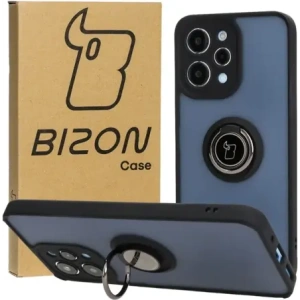 Hurtownia GSM - Etui s úchytem na prst Bizon Case Hybrid Ring pro Xiaomi Redmi 12 kouřové s černým rámem - BIZ2449 - {ean13} - Hurt
