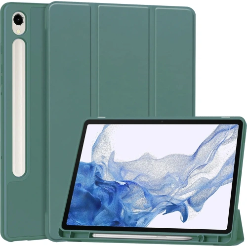 Etui Bizon Case Tab Lizard do Samsung Galaxy Tab S9 ciemnozielone