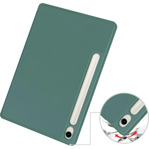 Etui Bizon Case Tab Lizard do Samsung Galaxy Tab S9 ciemnozielone