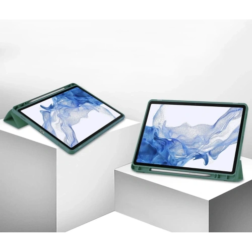 Etui Bizon Case Tab Lizard do Samsung Galaxy Tab S9 ciemnozielone