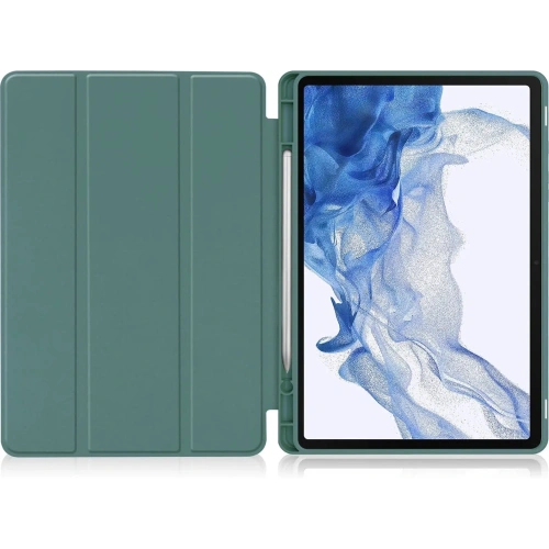 Etui Bizon Case Tab Lizard do Samsung Galaxy Tab S9 ciemnozielone