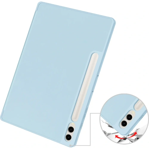 Etui Bizon Case Tab Lizard do Samsung Galaxy Tab S10 Plus /S9 Plus błękitne