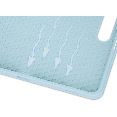 Etui Bizon Case Tab Lizard do Samsung Galaxy Tab S10 Plus /S9 Plus błękitne