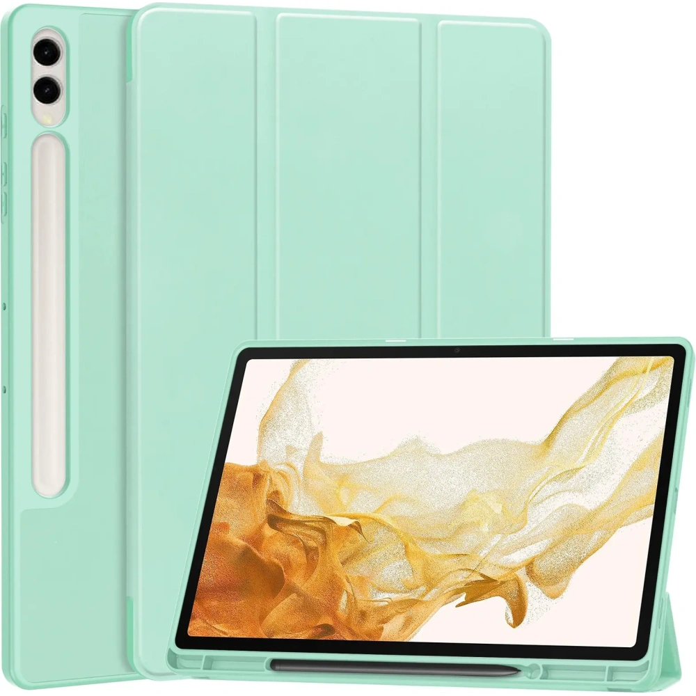 Hurtownia GSM - Etui Bizon Case Tab Lizard do Samsung Galaxy Tab S10 Plus / S9 Plus miętowe - BIZ2456 - {ean13} - Hurt