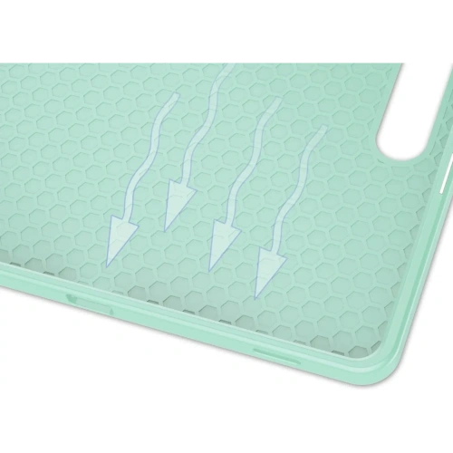 Etui Bizon Case Tab Lizard do Samsung Galaxy Tab S10 Plus / S9 Plus miętowe