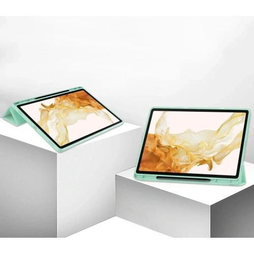 Etui Bizon Case Tab Lizard do Samsung Galaxy Tab S10 Plus / S9 Plus miętowe