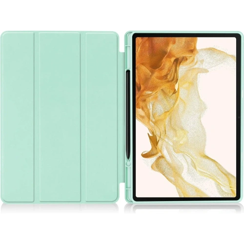 Etui Bizon Case Tab Lizard do Samsung Galaxy Tab S10 Plus / S9 Plus miętowe