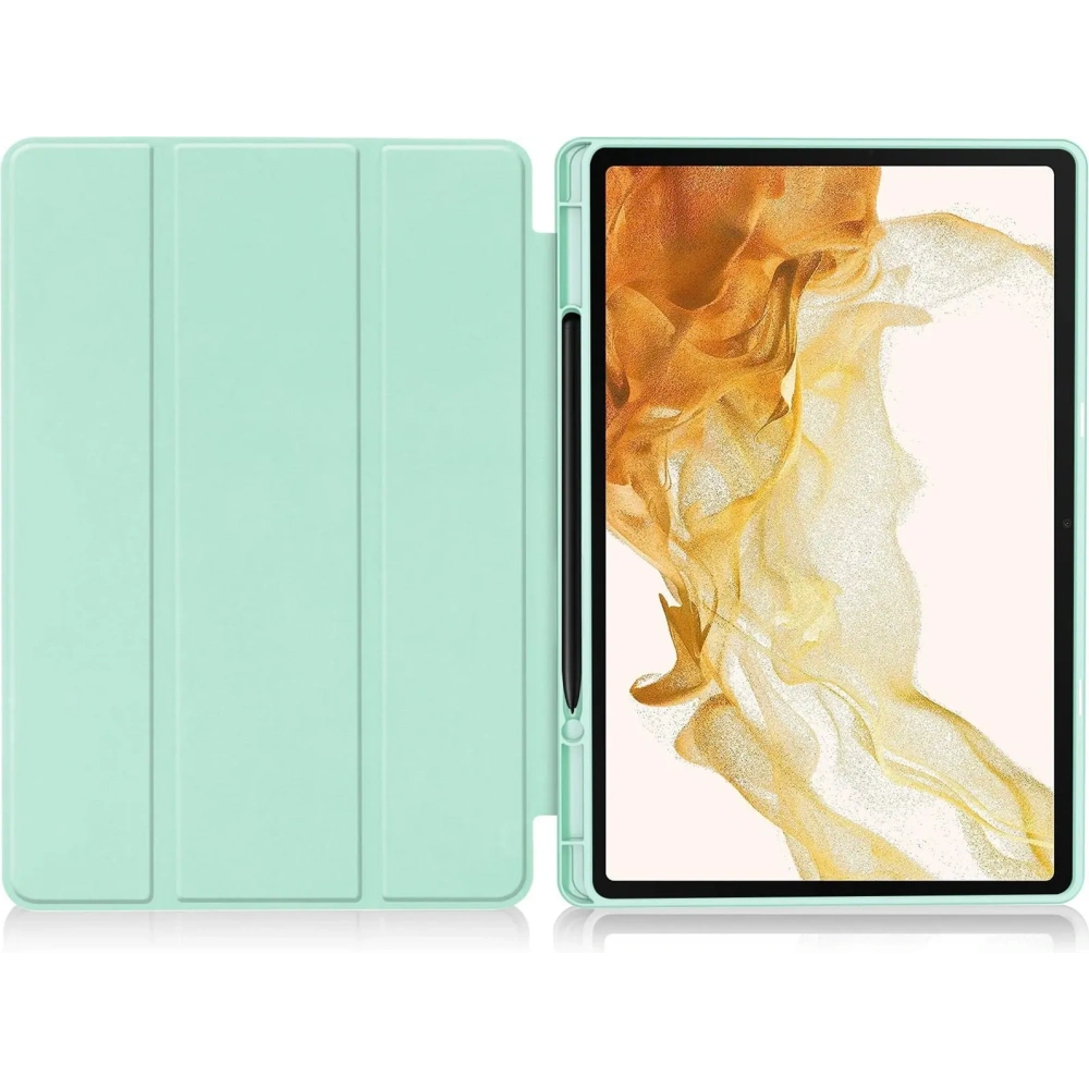 Hurtownia GSM - Etui Bizon Case Tab Lizard do Samsung Galaxy Tab S10 Plus / S9 Plus miętowe - BIZ2456 - {ean13} - Hurt