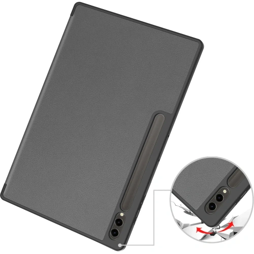 Etui Bizon Case Tab Lizard do Samsung Galaxy Tab S10 Ultra / S9 Ultra szare