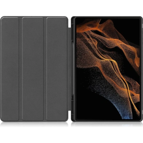 Etui Bizon Case Tab Lizard do Samsung Galaxy Tab S10 Ultra / S9 Ultra szare
