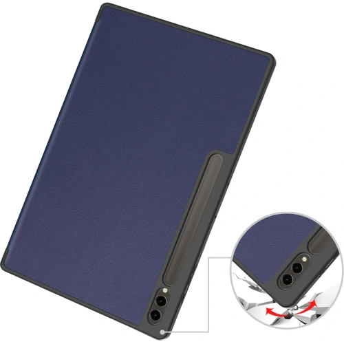 Etui Bizon Case Tab Lizard do Samsung Galaxy Tab S10 Ultra / S9 Ultra granatowe