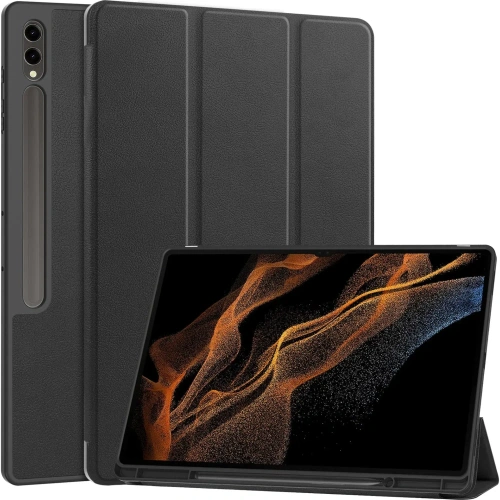 Etui Bizon Case Tab Lizard do Samsung Galaxy Tab S10 Ultra / S9 Ultra czarne