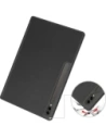 Hurtownia GSM - Etui Bizon Case Tab Lizard do Samsung Galaxy Tab S10 Ultra / S9 Ultra černé - BIZ2459 - {ean13} - Hurt