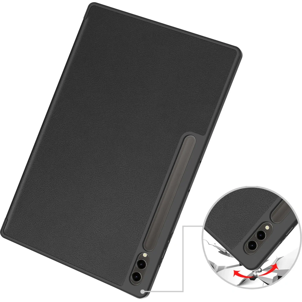 Hurtownia GSM - Etui Bizon Case Tab Lizard do Samsung Galaxy Tab S10 Ultra / S9 Ultra černé - BIZ2459 - {ean13} - Hurt