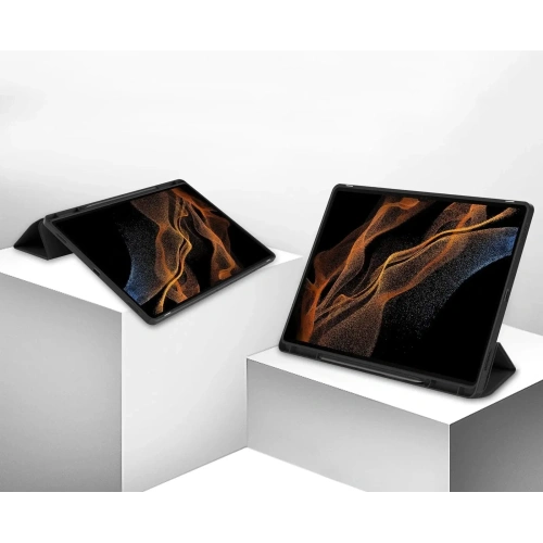 Etui Bizon Case Tab Lizard do Samsung Galaxy Tab S10 Ultra / S9 Ultra czarne