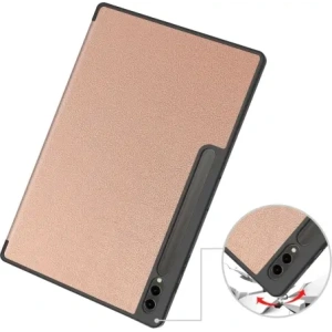 Hurtownia GSM - Etui Bizon Case Tab Lizard do Samsung Galaxy Tab S10 Ultra / S9 Ultra růžovo-zlaté - BIZ2460 - {ean13} - Hurt
