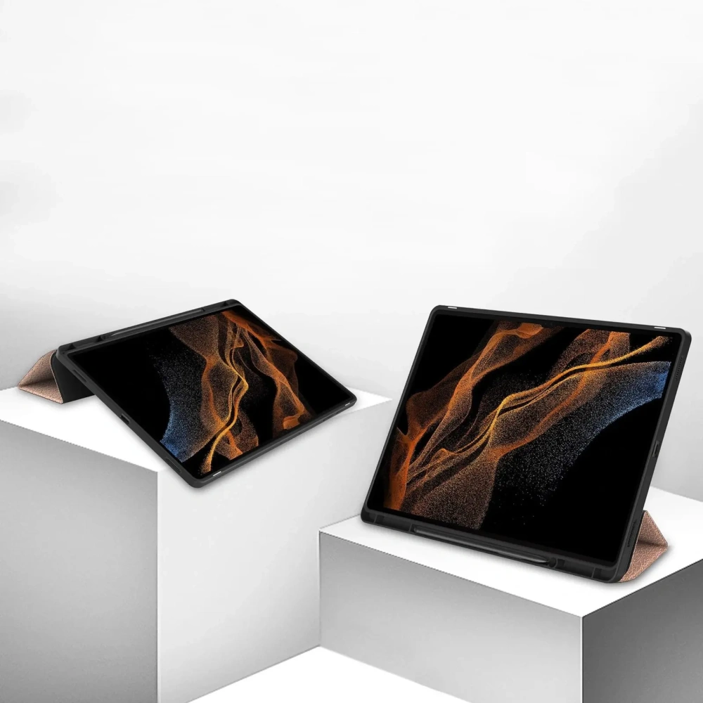 Hurtownia GSM - Bizon Case Tab Lizard Samsung Galaxy Tab S10 Ultra / S9 Ultra rózsaarany - BIZ2460 - {ean13} - Hurt