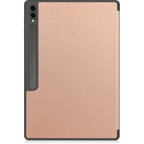 Etui Bizon Case Tab Lizard do Samsung Galaxy Tab S10 Ultra / S9 Ultra różowozłote