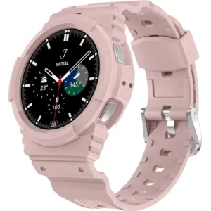 Hurtownia GSM - Etui s páskem Bizon Strap + Case Watch Action do Samsung Galaxy Watch 4 / 5 44 mm světle růžové - BIZ2461 - {ean13} - Hurt