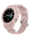 Bizon Strap + Case Watch Action Samsung Galaxy Watch 4 / 5 44 mm light pink
