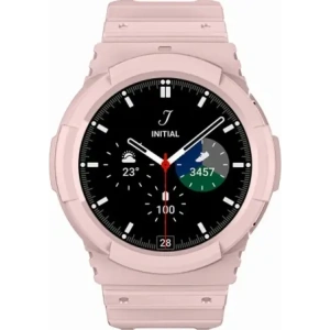 Hurtownia GSM - Etui s páskem Bizon Strap + Case Watch Action do Samsung Galaxy Watch 4 / 5 44 mm světle růžové - BIZ2461 - {ean13} - Hurt