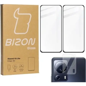 Hurtownia GSM - BIZON Edge 3D 2x sticlă pentru ecran + sticlă pentru cameră Xiaomi 13 Lite - BIZ2463 - {ean13} - Hurt