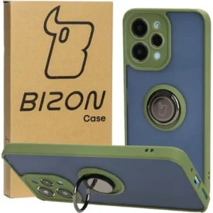 Hurtownia GSM - Bizon Case Hybrid Ring Xiaomi Redmi 12 füstös zöld kerettel - BIZ2464 - {ean13} - Hurt