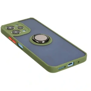 Hurtownia GSM - Bizon Case Hybrid Ring Xiaomi Redmi 12 rauchig mit einem grünen Rahmen - BIZ2464 - {ean13} - Hurt