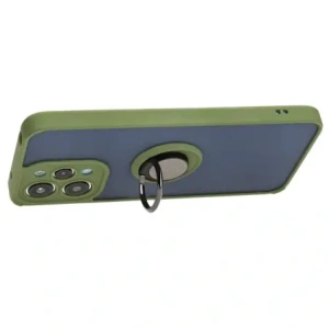 Hurtownia GSM - Bizon Case Hybrid Ring Xiaomi Redmi 12 rauchig mit einem grünen Rahmen - BIZ2464 - {ean13} - Hurt
