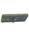 Wholesale Bizon Case Hybrid Ring Xiaomi Redmi 12 smoky with a green frame - BIZ2464 - {ean13} - Hurt