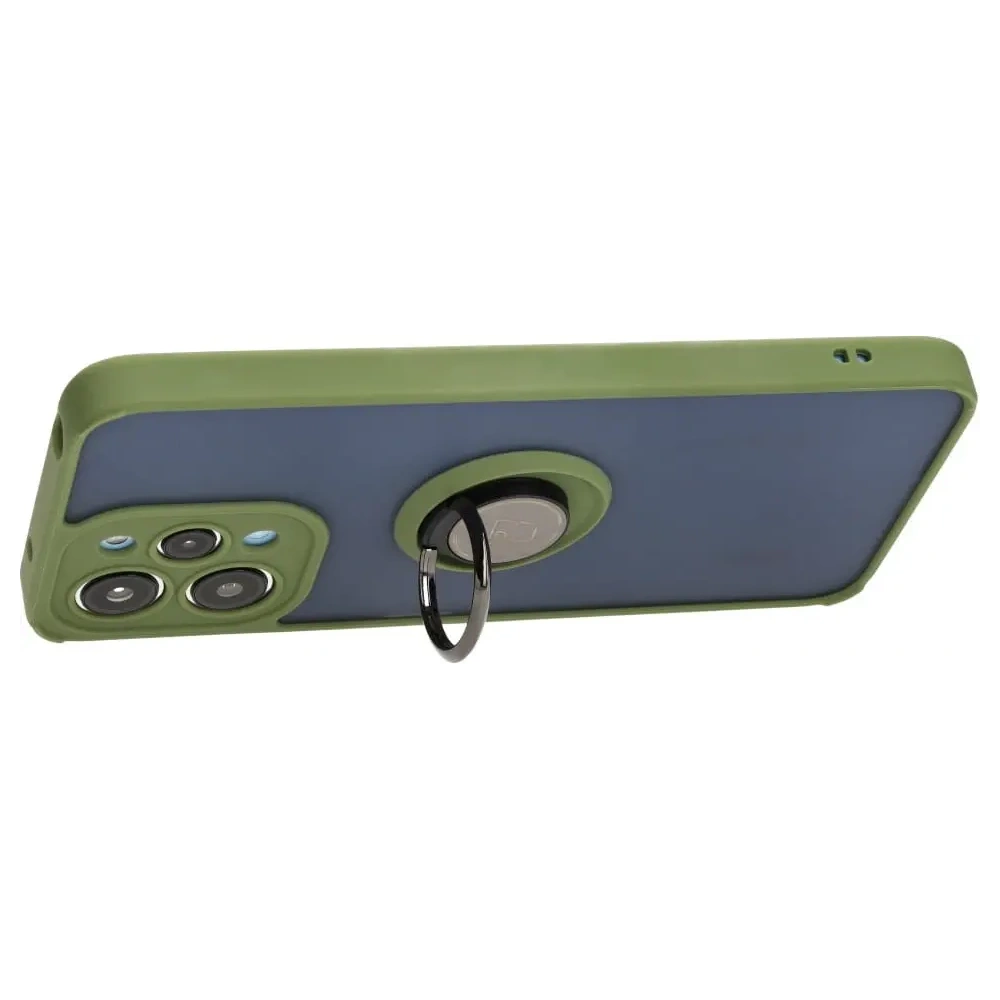Hurtownia GSM - Bizon Case Hybrid Ring Xiaomi Redmi 12 füstös zöld kerettel - BIZ2464 - {ean13} - Hurt