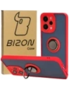 Hurtownia GSM - Etui s úchopem na prst Bizon Case Hybrid Ring pro Xiaomi Redmi 12 kouřové s červeným rámečkem - BIZ2465 - {ean13} - Hurt