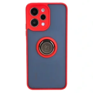 Hurtownia GSM - Etui s úchopem na prst Bizon Case Hybrid Ring pro Xiaomi Redmi 12 kouřové s červeným rámečkem - BIZ2465 - {ean13} - Hurt